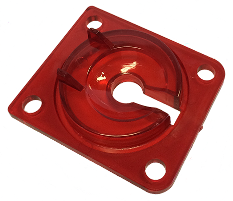 Transparent Red Eject Hole Plastic - Image 1