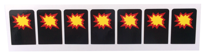 The Flintstones Star Target Decals Laminated - Image 1