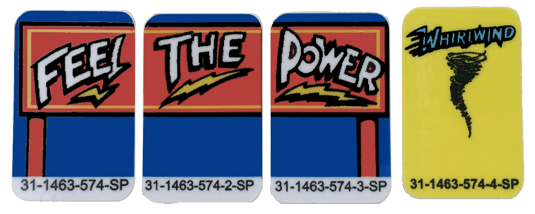 Whirlwind Target Decals Laminated - Image 1