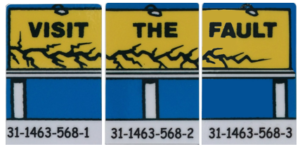 Earthshaker Drop Target Decals Laminated