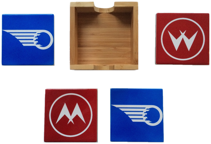 Ceramic Coaster Set - Image 1