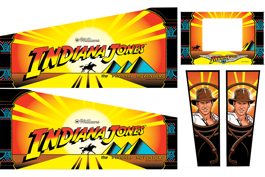 Indiana Jones Cabinet Decals - Image 1