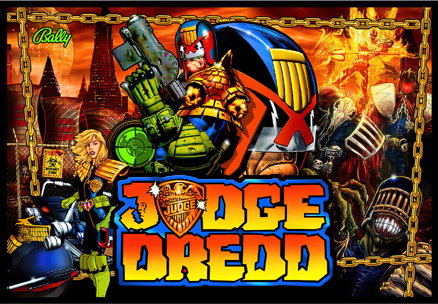 Judge Dredd Alternate Translite 2 - Image 1