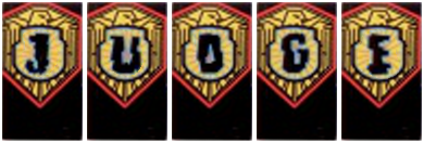 Judge Dredd Target Decals - Image 1