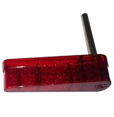 Wizard of Oz Flipper Bat Transparent Red Glitter - Image 1