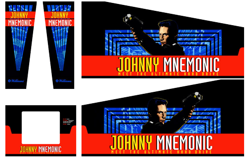 Johnny Mnemonic Cabinet Decals - Image 1