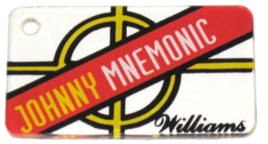 Johnny Mnemonic Promo Plastic Keyfob