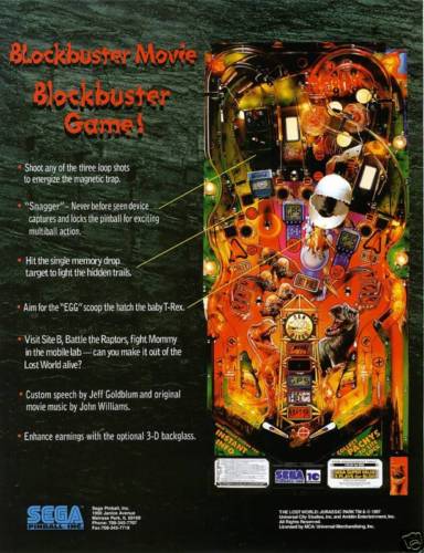 The Lost World Jurassic Park Flyer - Image 2