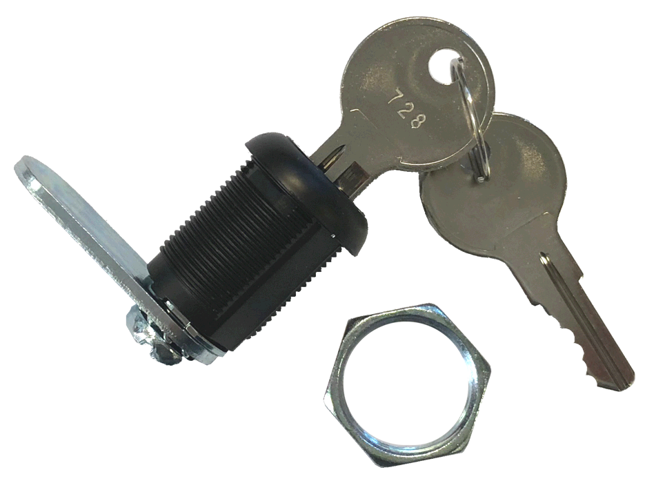 Lock Door 7/8 Black - Image 1