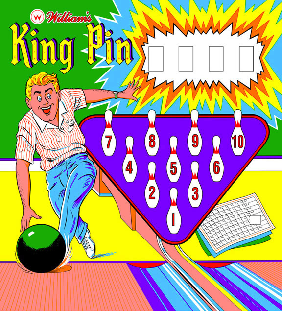 King Pin Backglass - Image 1