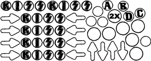 Kiss Insert Decals