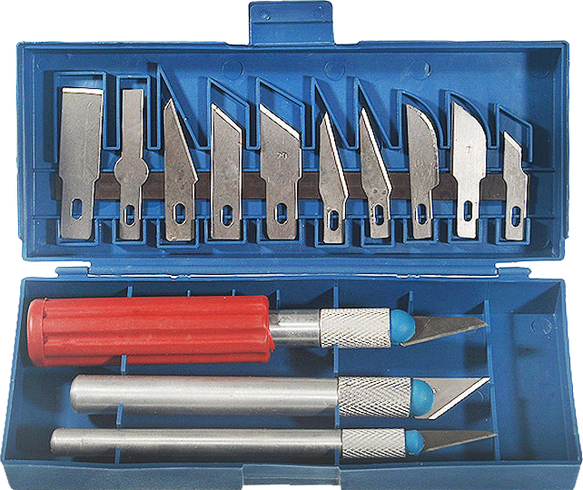 13-in-1 Carving Knifes Set with Carrying Case - Image 1