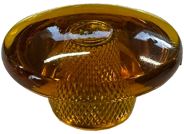 Yellow Transparant Knob with M8 thread - Image 1