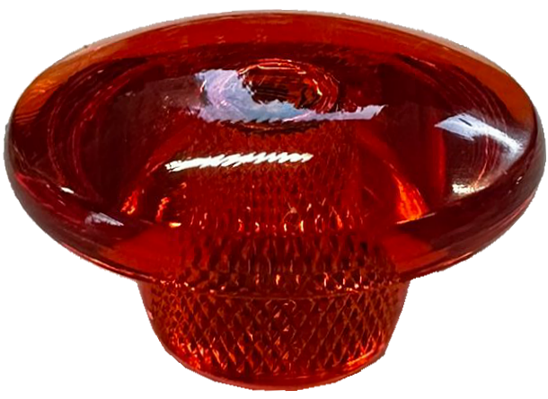 Orange Transparant Knob with M8 thread - Image 1