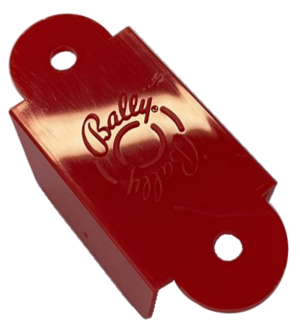 Bally Logo Lane Guide Red