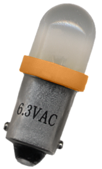 #44 Frosted Round LED Bajonet Orange