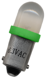 #44 Frosted Round LED Bajonet Green