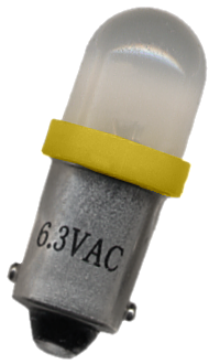 #44 Frosted Round LED Bajonet Yellow