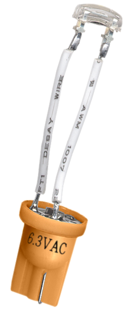 #555 Flux Arch Lens Wired LED Orange