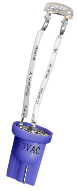 #555 Flux Arch Lens Wired LED Blue