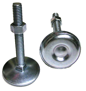 Heavy Duty Chrom Leg Leveler With Nut - Image 1