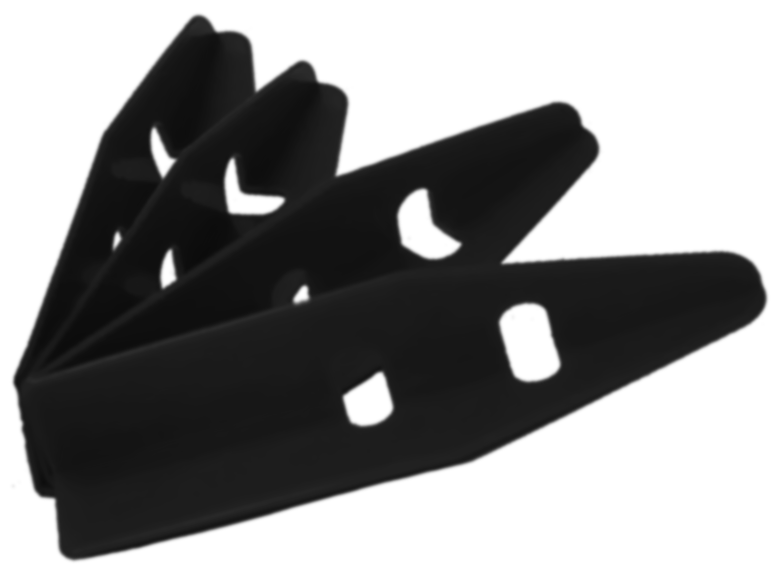 Cabinet Protectors 4 Piece Set Black - Image 1