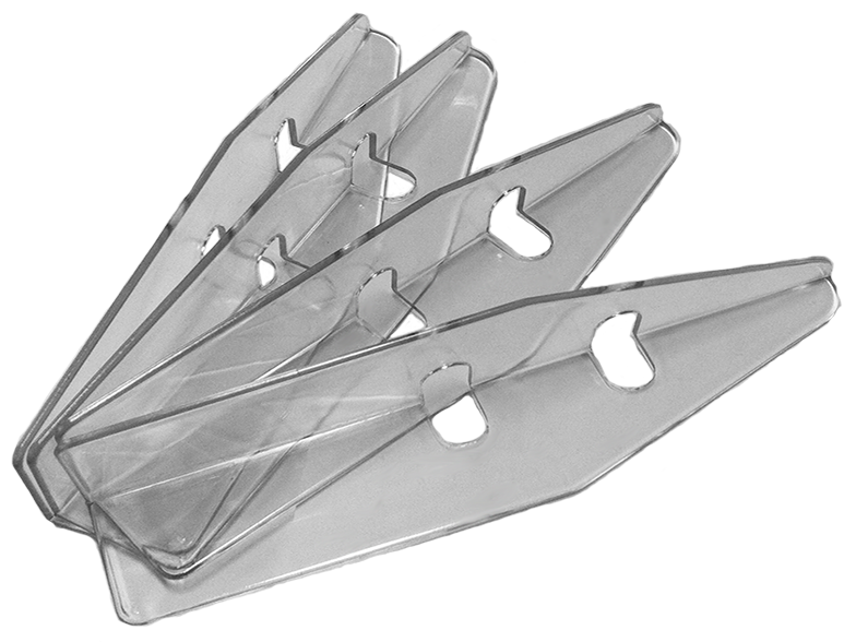 Cabinet Protectors 4 Piece Set Clear - Image 1