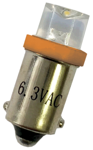 #44 Clear Concave Top LED Amber