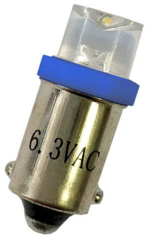 #44 Clear Concave Top LED Blue