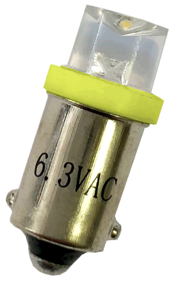 #44 Clear Concave Top LED Yellow - Image 1