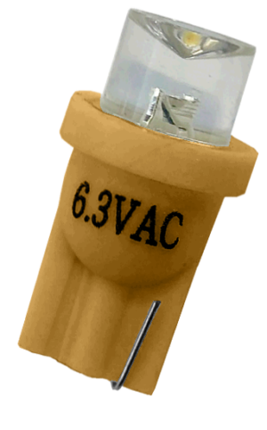 #555 Clear Concave Top LED Amber