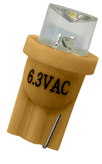 #555 Clear Concave Top LED Amber - Image 1