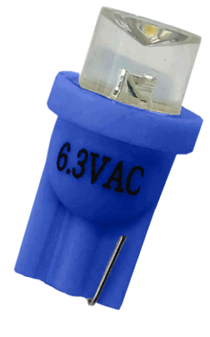 #555 Clear Concave Top LED Blue