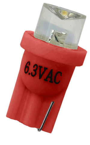 #555 Clear Concave Top LED Red