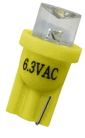 #555 Clear Concave Top LED Yellow