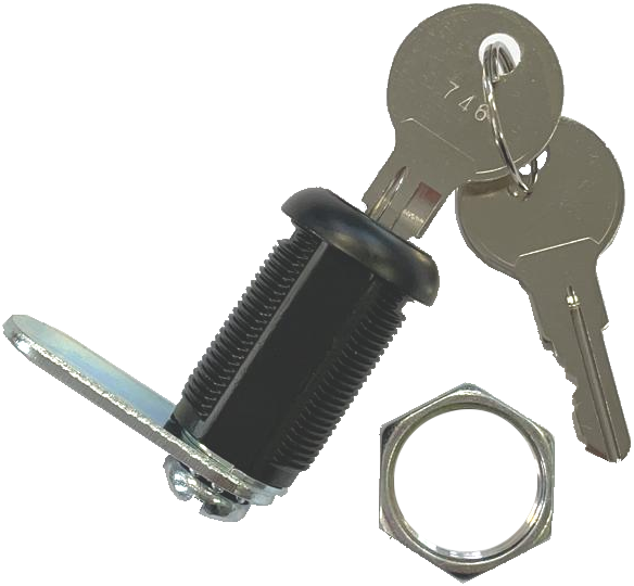 Lock Door 1-1/8 Black - Image 1