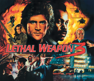 Lethal Weapon 3 Acrylic Backglass