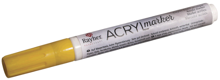 Acryl Marker Large Yellow - Image 1