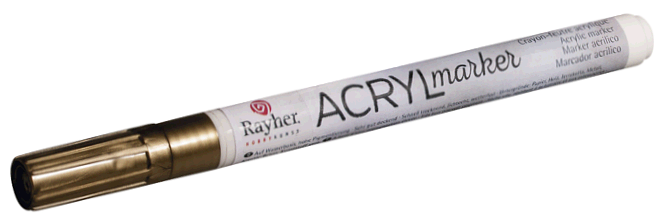 Acryl Marker Small Gold - Image 1
