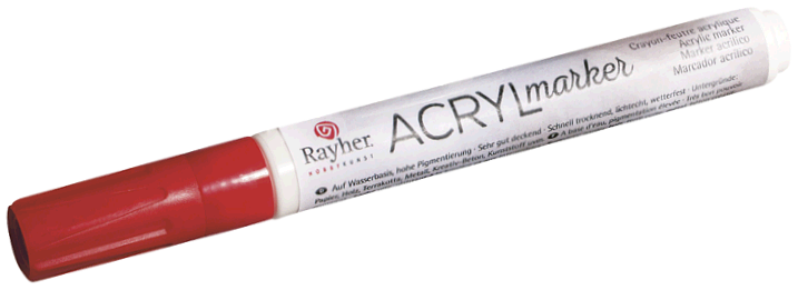 Acryl Marker Large Red