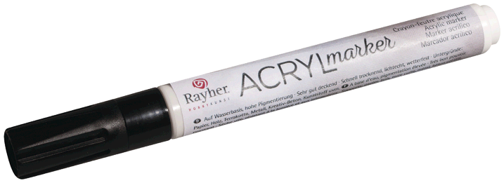 Acryl Marker Large Black - Image 1