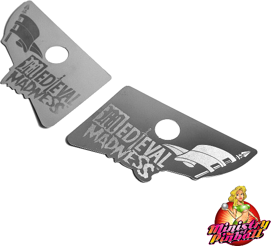 Medieval Madness Flipper Button Cabinet Protectors - Image 1