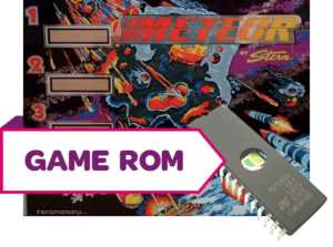 Meteor CPU Game Rom Set 7-Digit Bootleg
