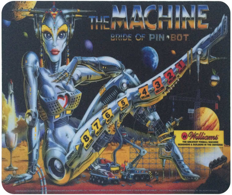Bride of Pinbot Mousepad - Image 1