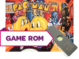 Mr. & Mrs. Pac-Man Pinball CPU Game Rom Set