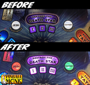 Star Wars Multiball Mode Insert Bracket Set