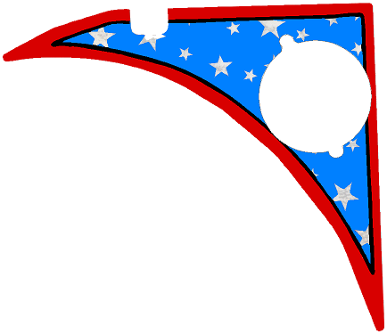 NBA Fastbreak Hook Shot Ramp Decal - Image 1