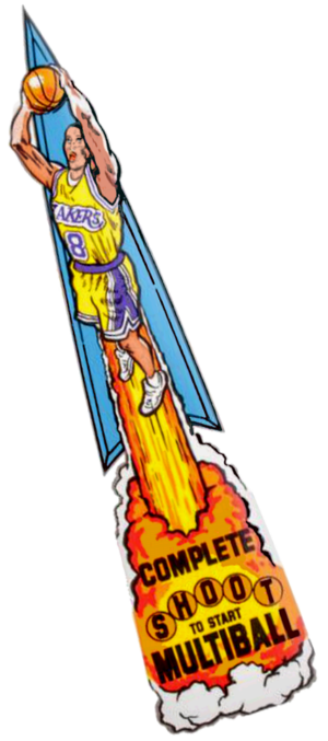 NBA Fastbreak Ramp Decal Multiball