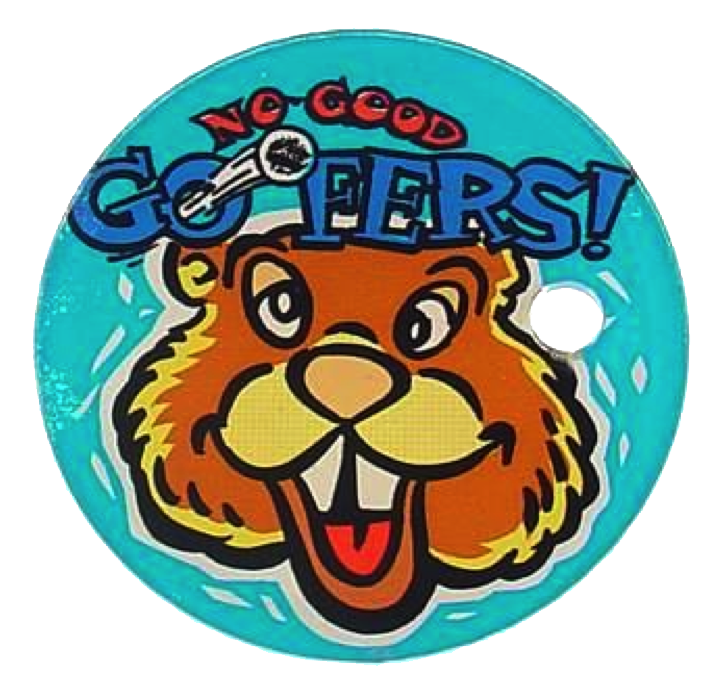 No Good Gofers Plastic Keyfob 1 - Image 1