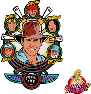 Indiana Jones Playfield Overlay